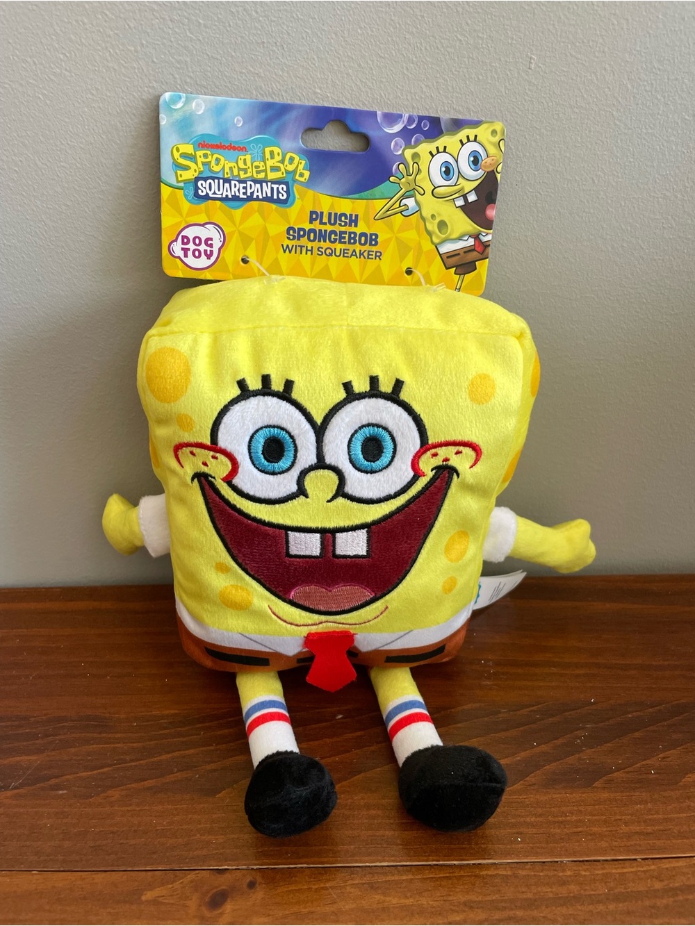 New Kohl's SpongeBob SquarePants Plush Dog Toy With Squeaker